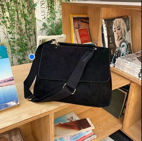 Arimatsuzato Forget Series Pottery Bucket Bag Autumn and Winter New Large Capacity Shoulder Crossbody Bucket Bag