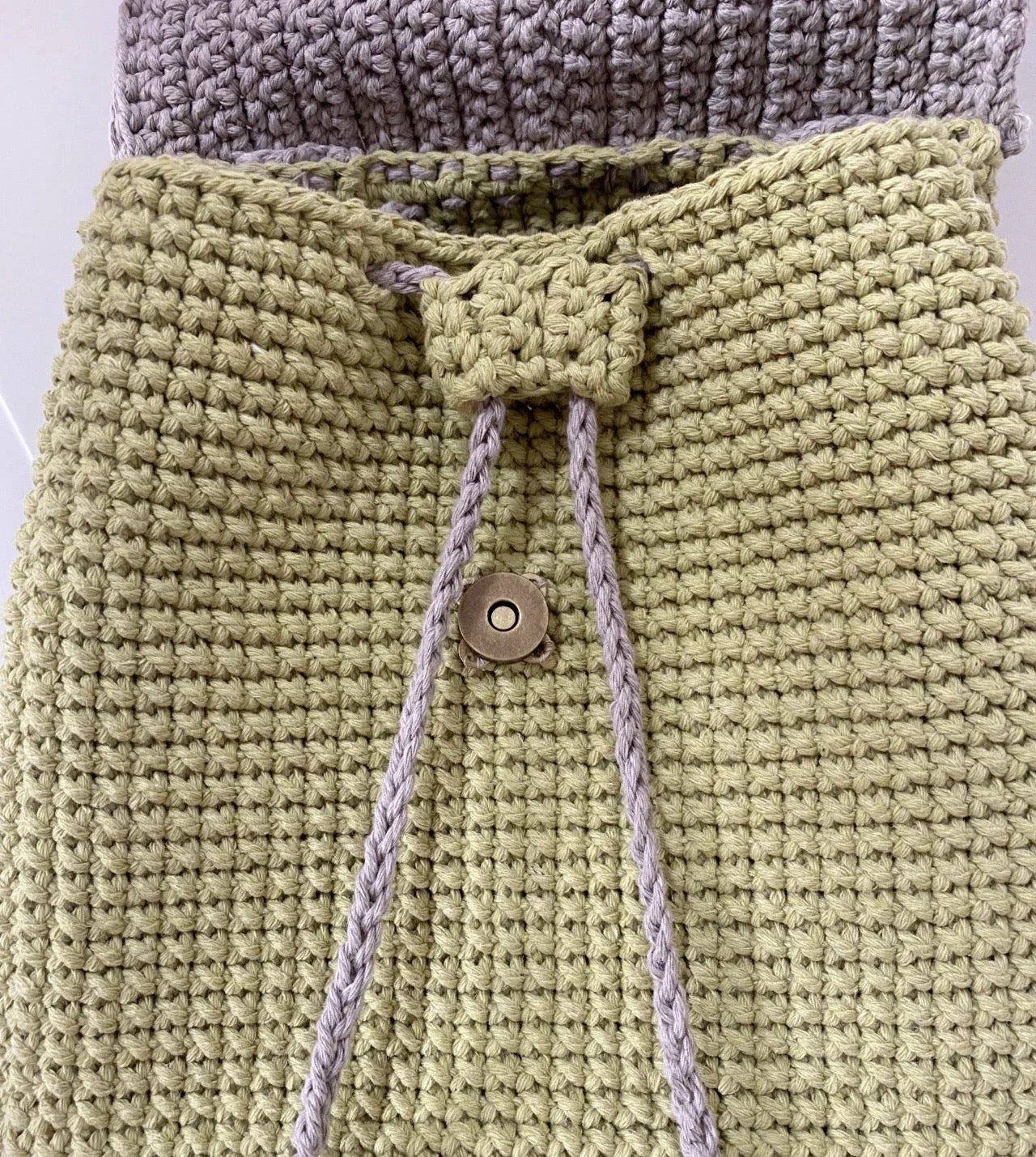 Flower woven backpack