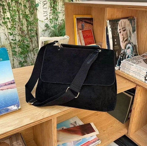 Arimatsuzato Forget Series Pottery Bucket Bag Autumn and Winter New Large Capacity Shoulder Crossbody Bucket Bag