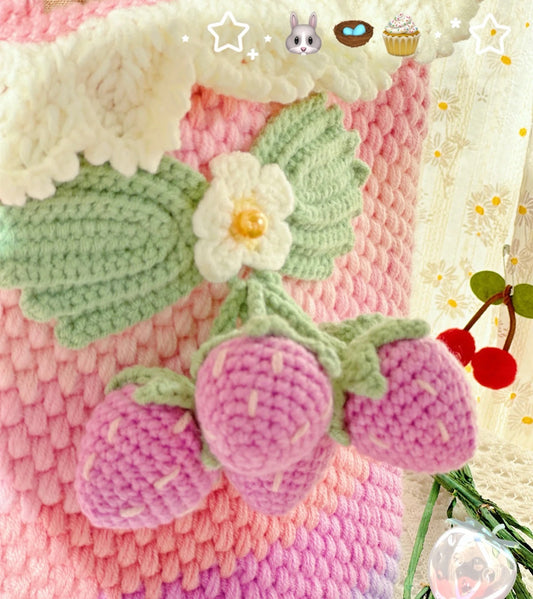Strawberry Rainbow Tote Bag